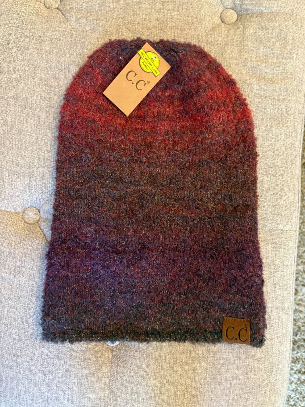 Slouchy CC winter hat made, brand new!